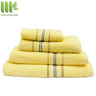 Khăn tắm cao cấp MK 100% Cotton BK02 màu vàng (48x98cm)