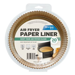 Khay lót giấy hình tròn cho nồi chiên không dầu, 20 cái/bộ-KC0503