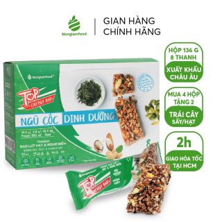 Thanh gạo lứt hạt và rong biển, 136gr