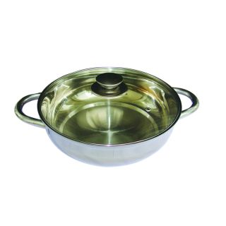 LẨU NẮP KIẾNG 28CM INOX 430