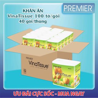 THÙNG KHĂN ĂN VINATISSUE 100 TỜ_40 gói