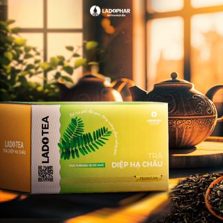 LADO TEA TRÀ DIỆP HẠ CHÂU Ladophar Hộp 20 Túi Bao Ngoài