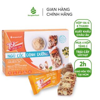 Thanh gạo lứt hạt và chà bông, 136gr