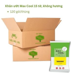 THÙNG KHĂN ƯỚT MAX COOL 15 TỜ - KHÔNG HƯƠNG